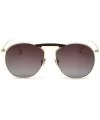 Fashion Large Frame Pilot Polarized Sunglasses Men's Driving Mirror Vintage Night Vision Goggles - Brown - C518U56YS83 $18.94...