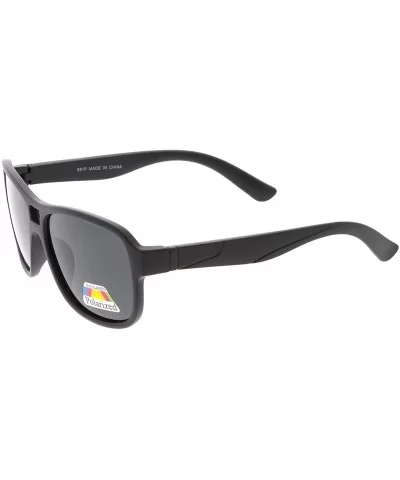 High Octane Collection"Amsterdam" Unisex Polarized Sunglasses - Black - CU18GYU7XNN $12.59 Square