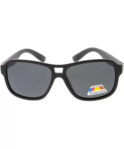 High Octane Collection"Amsterdam" Unisex Polarized Sunglasses - Black - CU18GYU7XNN $12.59 Square