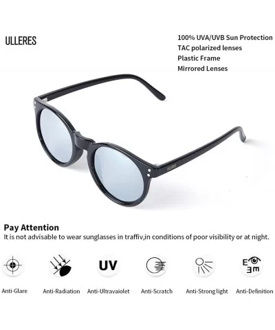 Sunglasses Women Man's Polarized Driving Retro Fashion Mirrored Lens UV Protection Sunglasses - Black - CY18597ZCQU $41.49 Sq...