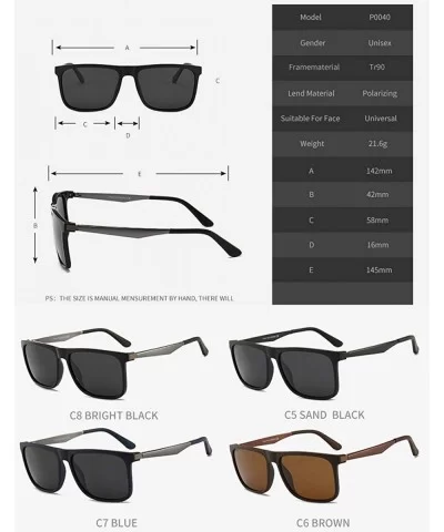 Mens Sunglasses Classic Design HD Polarized UV Protection Sunglasses- Travel Outdoor Sport in Summer - C31970MQDSL $25.67 Sport