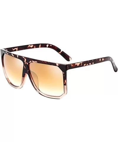 Classic Square Eyewear Mens Womens Stylish Driving Sunglasses Anti Glare - Floral&gold - CA18CXCHAKN $20.91 Square
