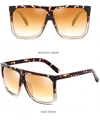 Classic Square Eyewear Mens Womens Stylish Driving Sunglasses Anti Glare - Floral&gold - CA18CXCHAKN $20.91 Square