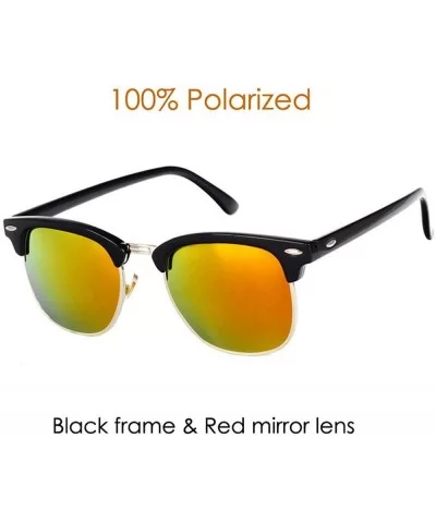 Classic Brand Polarized Sunglasses Men Women Half Metal Mirror Unisex Sun Glasses Gafas De Sol UV400 CC0832 - C3 - CN197Y70KQ...