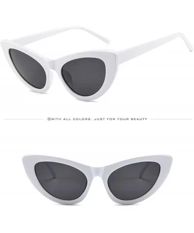 Women Vintage Shade Glasses Unisex Fashion Cat Eye Sunglasses - B - CL18TKUM4TK $7.88 Aviator