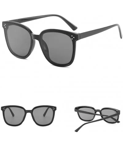 Sunglasses Lightweight Oversized Polarized - Black - CM18UC45050 $13.00 Oversized