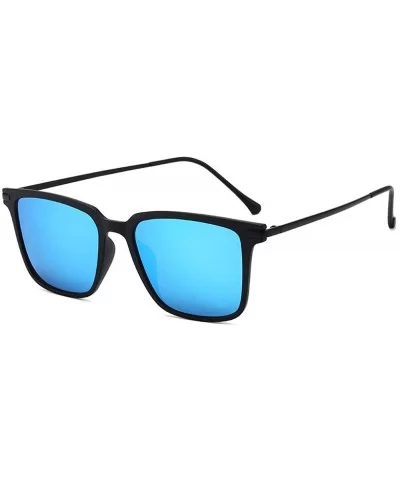 Men's New Polarized Sunglasses Square Retro Aviator Sunglasses Men's Driving Glasses - C6190MNE7I7 $51.91 Aviator