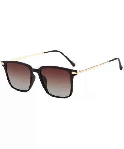 Men's New Polarized Sunglasses Square Retro Aviator Sunglasses Men's Driving Glasses - C6190MNE7I7 $51.91 Aviator