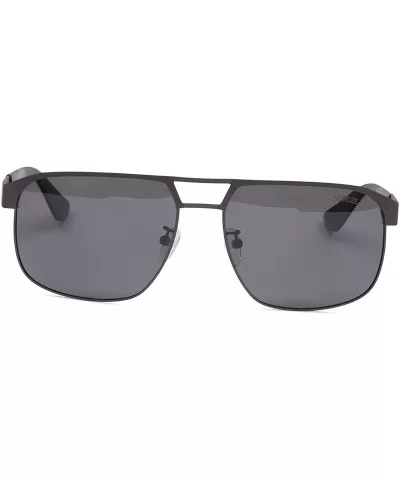 Unisex Mens Womens Square Aviator Sunglasses Active Sports Shades - Dark Grey - Black - CC18EL8M3XZ $55.34 Sport