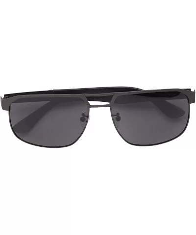 Unisex Mens Womens Square Aviator Sunglasses Active Sports Shades - Dark Grey - Black - CC18EL8M3XZ $55.34 Sport