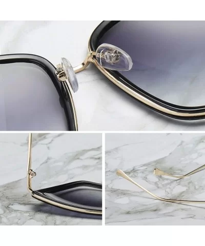 Cateye Sunglasses Women Vintage Metal Glasses Mirror Retro Lunette De Soleil Femme UV400 - Gold - CB197A2CNCM $28.21 Round