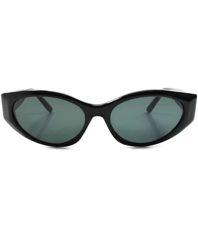 Classic Vintage 70s 80s Womens Stylish Cat Eye Sunglasses - Black - CC188Y7EOHW $17.64 Cat Eye