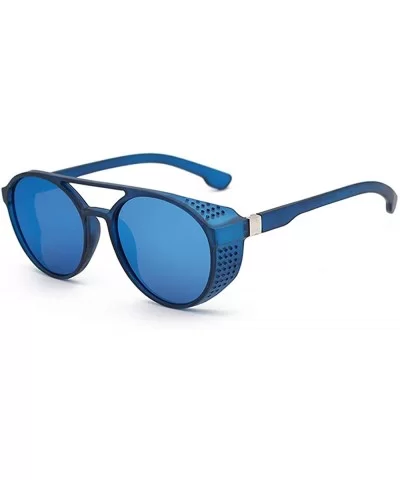 Retro Steampunk Sunglasses for Men Women Gothic sunglasses oval plastic sunglasses - 1 - CT19548MCCA $21.25 Oval