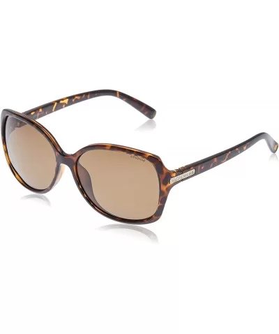 Women's PLD5011S Polarized Rectangular Sunglasses - Havana/Brown Polarized - CV128BGTBZV $89.73 Rectangular