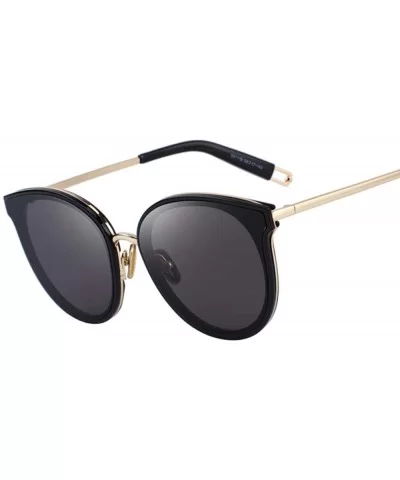 DESIGN Women Classic Fashion Cat Eye Sunglasses 100% UV Protection C01 Black - C04 Green - C918XE92MTN $21.35 Cat Eye