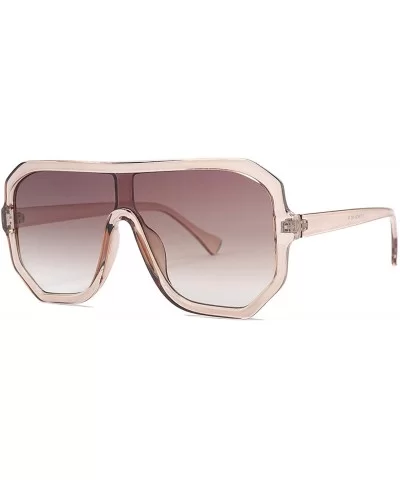 Sunglasses Women Oversize Flat Top Retro Square Sun Glasses Vintage 2019 Er Female Luxury Oculos UV400 - C2 - CS198AHQ9YZ $50...