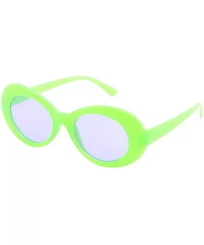 Sunglasses for Men Women Vintage Sunglasses Rapper Oval Sunglasses Retro Glasses Eyewear Hippie - F - CQ18QMYIEO6 $9.12 Overs...