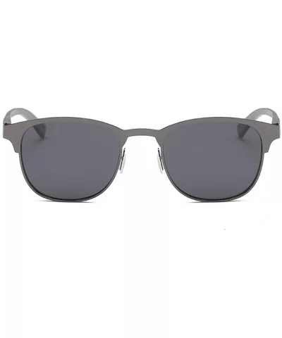 Retro Polarized Sunglasses Driver Driving Light Sunglasses - Gray Color - C018I8DTCA3 $43.42 Oval