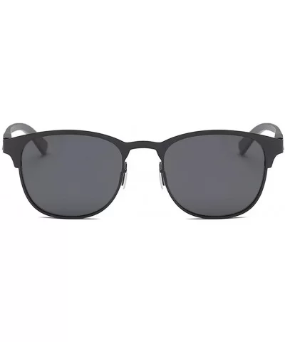 Retro Polarized Sunglasses Driver Driving Light Sunglasses - Gray Color - C018I8DTCA3 $43.42 Oval