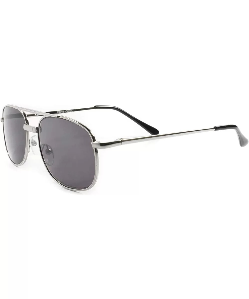 80s Tinted Lens Mens Rectangle 3.00 Reading Sunglasses - C418NMNX7WW $24.62 Rectangular