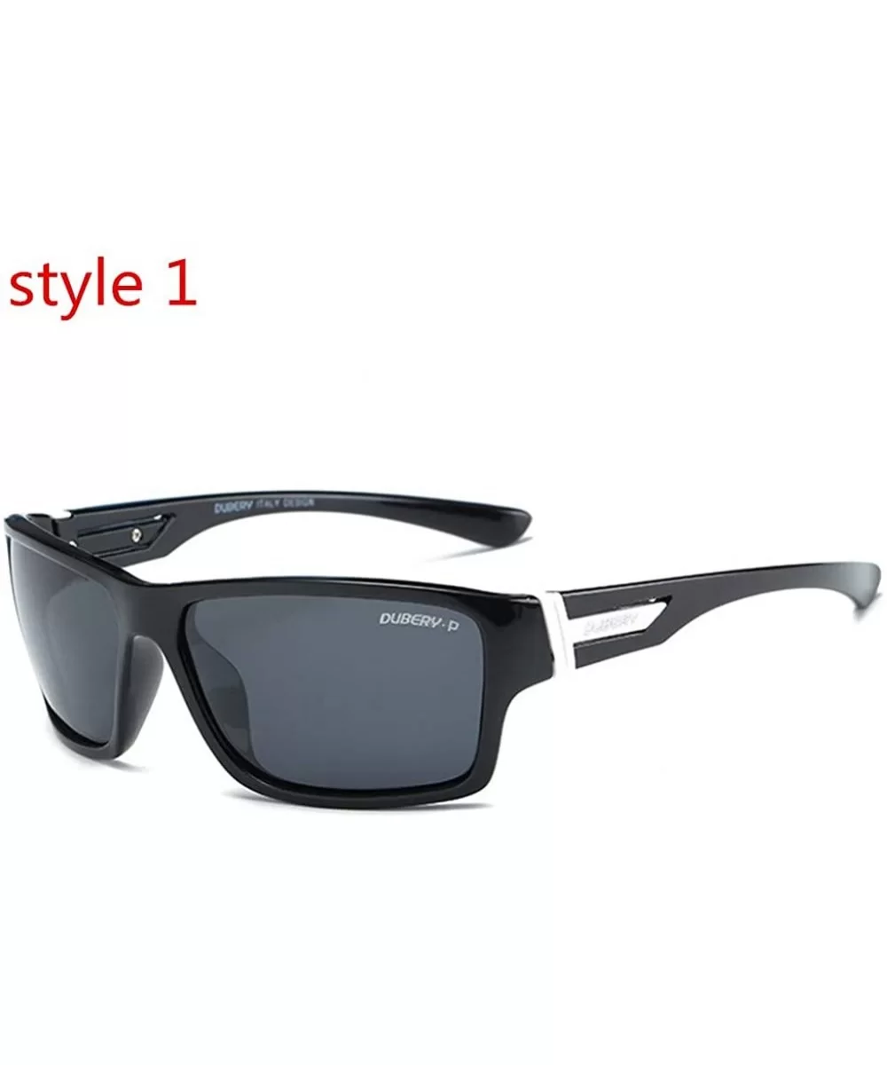 Unisex Fashion Outdoor Polarized Sunglasses UV400 HD Sports Cycling Sunglasses - 1 - CW18R39HUNT $11.57 Sport