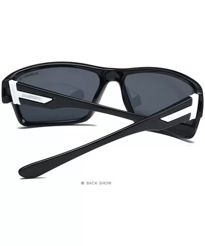 Unisex Fashion Outdoor Polarized Sunglasses UV400 HD Sports Cycling Sunglasses - 1 - CW18R39HUNT $11.57 Sport