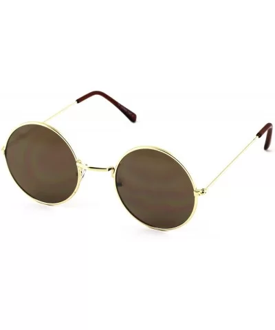 Retro Hipster Fashion Small Round Circle Metal Frame Ozzy Elton Color Tint John Lennon Style Sunglasses - CN18QKQK94Q $29.24 ...