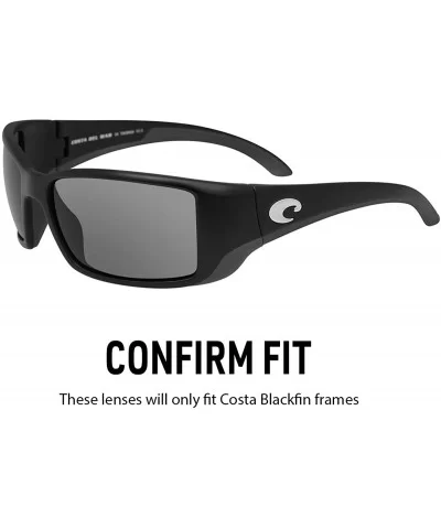 Polarized Replacement Lenses for Blackfin Sunglasses - Ice Mirror - CF120X6Q6VJ $55.85 Sport