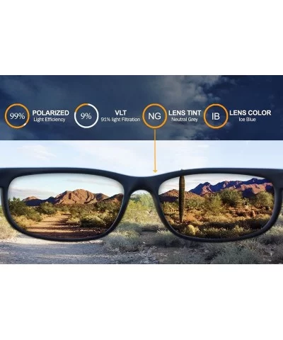 Polarized Replacement Lenses for Blackfin Sunglasses - Ice Mirror - CF120X6Q6VJ $55.85 Sport