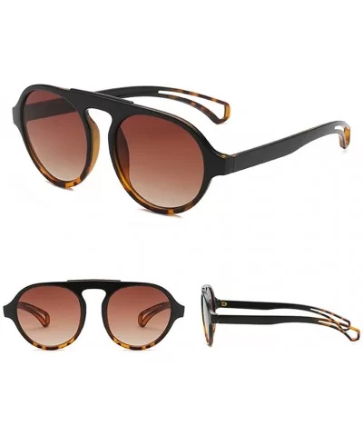 Sunglasses Goggle Glasses Fashion Siamese Lens Sunglasses Plastic Frame Vintage Retro Womens Sun Glasses - A - CX190748YMC $1...