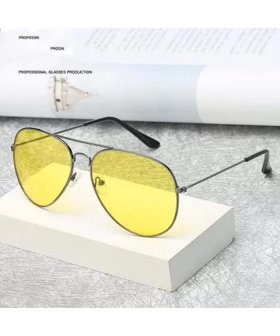 Polarized Night Vision Sunglasses Men Women Goggles Glasses UV400 Sun Gun Gray - Gray - CX18XE9E8C0 $11.11 Goggle