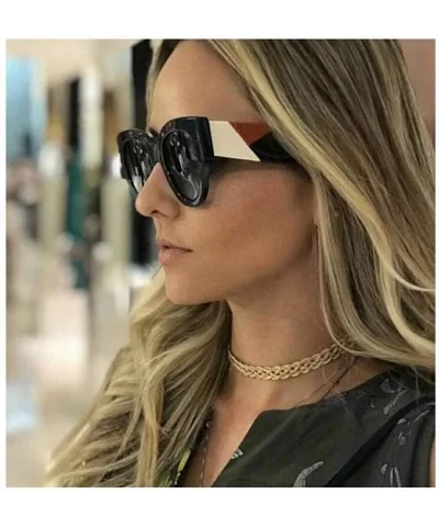 Luxury Sunglasses Women Big Frame Gradient UV400 Sexy Ladies Sunglases 0263 C5 - 0263 C5 - CJ18XAKXH3G $14.94 Aviator