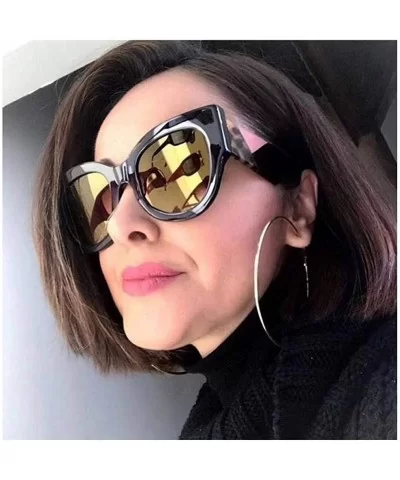 Luxury Sunglasses Women Big Frame Gradient UV400 Sexy Ladies Sunglases 0263 C5 - 0263 C5 - CJ18XAKXH3G $14.94 Aviator