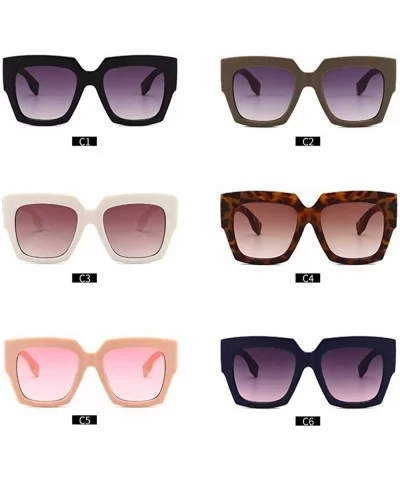 Luxury Sunglasses Women Big Frame Gradient UV400 Sexy Ladies Sunglases 0263 C5 - 0263 C5 - CJ18XAKXH3G $14.94 Aviator