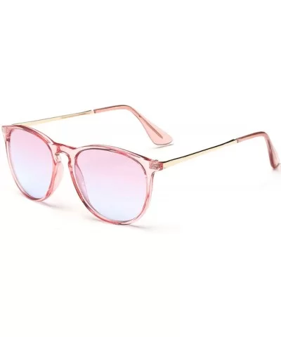 Sun Glasses Colored Shades Round Sunglasses for Women Tinted Lens Circle Ladies Pink Eyeglasses - C07 - CW18W7C5Q56 $36.08 Round