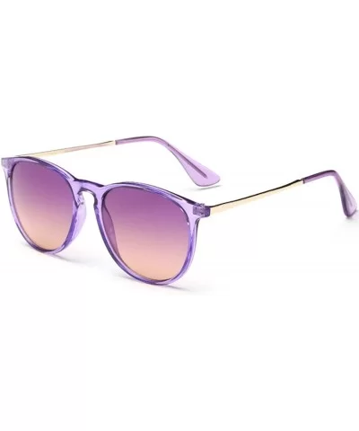 Sun Glasses Colored Shades Round Sunglasses for Women Tinted Lens Circle Ladies Pink Eyeglasses - C07 - CW18W7C5Q56 $36.08 Round