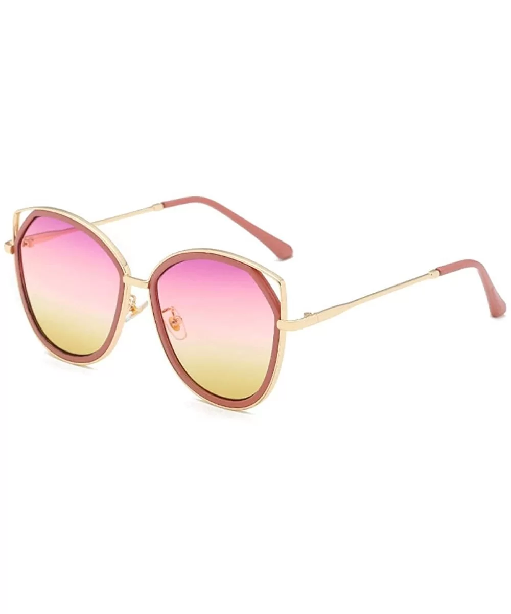 Personality Trend Sunglasses Unisex Style Sunglasses - CZ18XMRIMHU $73.89 Aviator