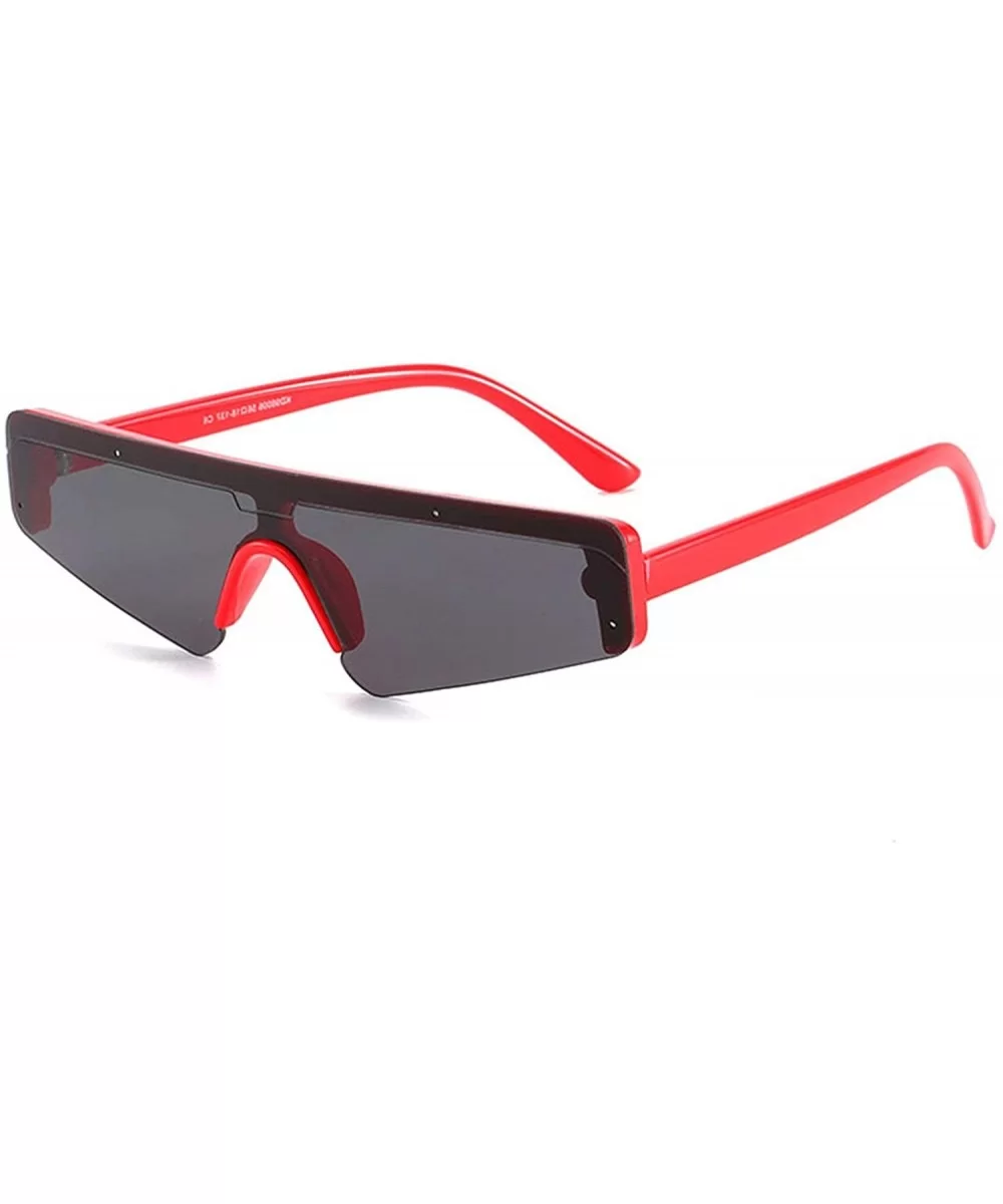 Sunglasses for Women PC UV400 Sun glasses - Red Gray - CG18SARW0YY $22.34 Oversized