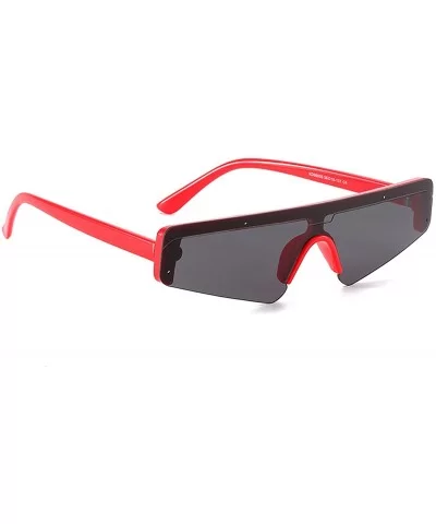 Sunglasses for Women PC UV400 Sun glasses - Red Gray - CG18SARW0YY $22.34 Oversized