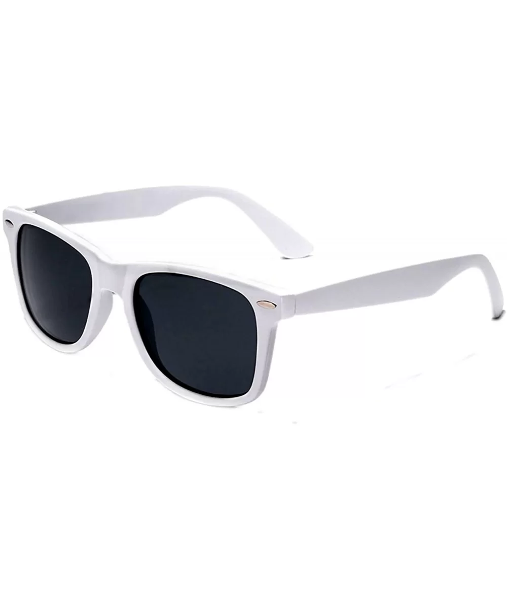 Sunglasses Classic 80's Vintage Style Design - White - CQ11JWUDM15 $11.24 Wayfarer