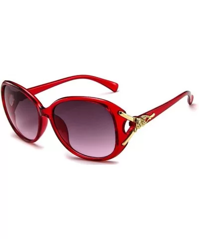 2019 New Women Sunglasses Retro Eyewear Oversized Goggles Eyeglasses Sunglasses 58MM - Red Wine A6 - CW18LWE9I48 $14.48 Goggle
