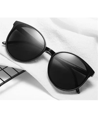 Women Polarized Sunglasses Retro Round Eyewear Full Rimmed Protection Anti-UV for Outing - Black - C318QXWLG9R $16.57 Round