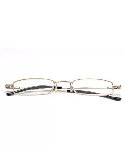 Fashion Reading Glasses Portable Aluminum - Gold - CB11LGU1PVD $12.92 Rectangular