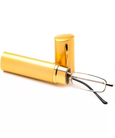 Fashion Reading Glasses Portable Aluminum - Gold - CB11LGU1PVD $12.92 Rectangular