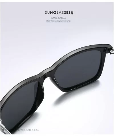 Fashion Driving Sunglasses for Men Polarized Brand Sun Glasses women classic - Black/Black - CV1852YEKIL $15.79 Square