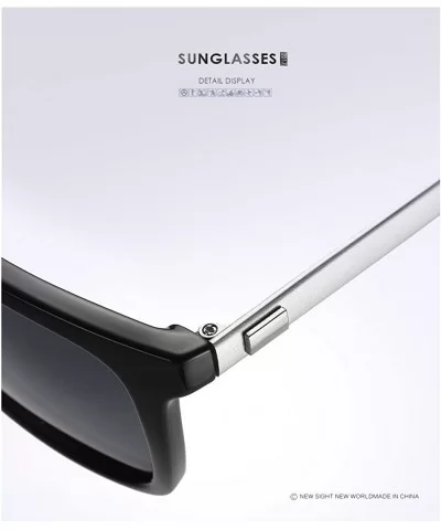 Fashion Driving Sunglasses for Men Polarized Brand Sun Glasses women classic - Black/Black - CV1852YEKIL $15.79 Square