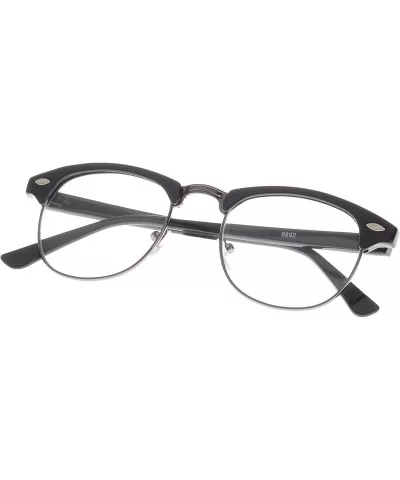 Soho Retro Square Fashion Sunglasses - Black - CY11OJZAYKJ $11.60 Square