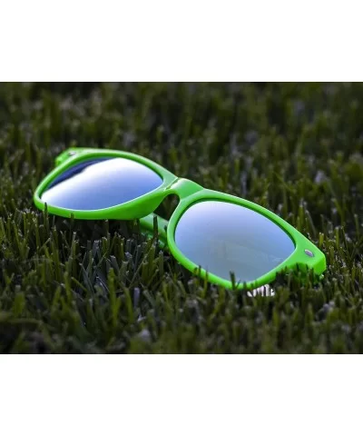 Designer Fashion Sunglasses For Men Women - UV400 Retro Sun Glasses - Green Color Mirror - CN18SKARAYS $12.16 Square