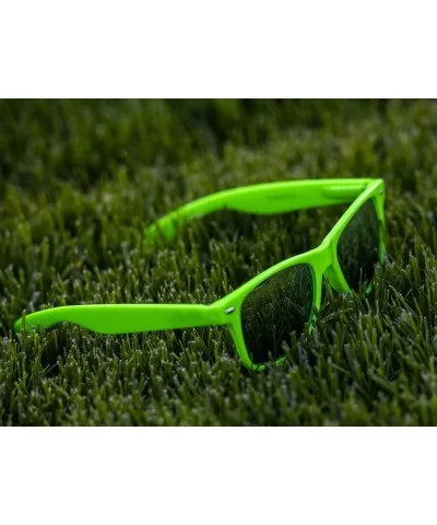 Designer Fashion Sunglasses For Men Women - UV400 Retro Sun Glasses - Green Color Mirror - CN18SKARAYS $12.16 Square