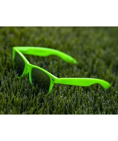 Designer Fashion Sunglasses For Men Women - UV400 Retro Sun Glasses - Green Color Mirror - CN18SKARAYS $12.16 Square